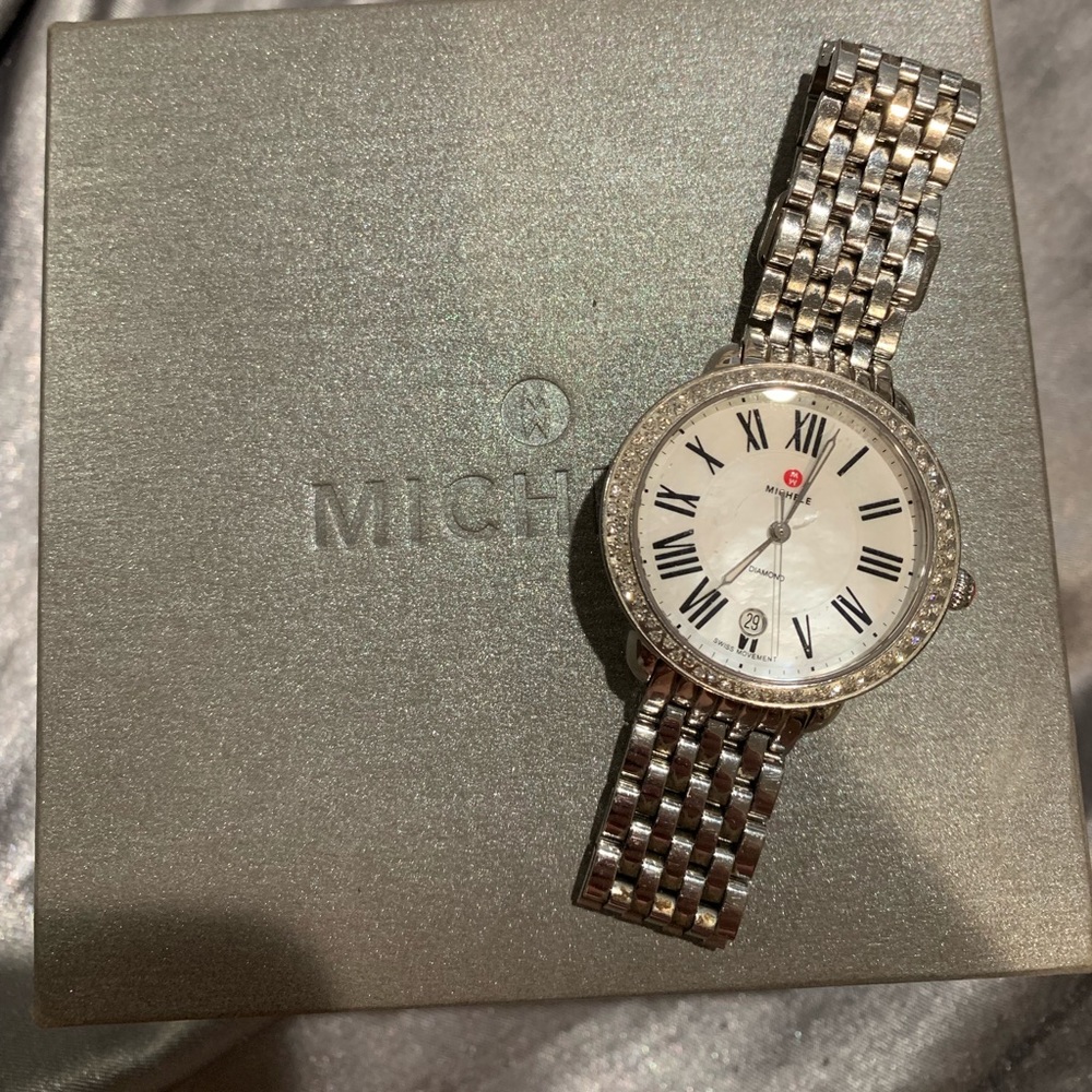 * SOLD *
Authentic Michele serein in diamond watch - Picture 1 of 6